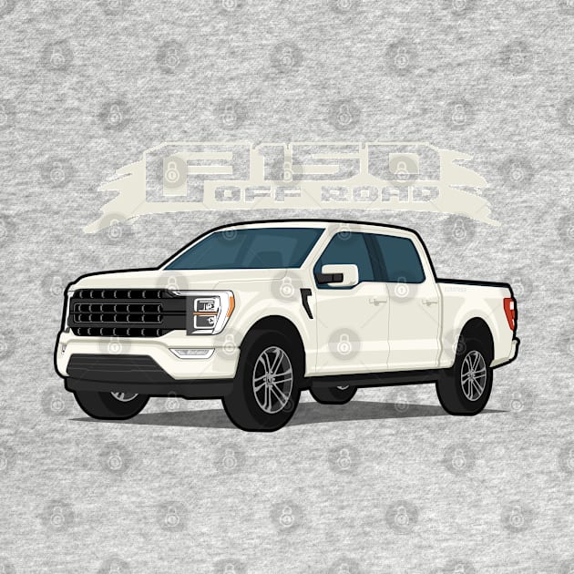 Car truck off road  f-150 white by creative.z